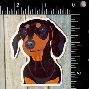 🌀10/$10🌀 Cute Dachshund Puppy Dog Reusable Waterproof Vinyl Sticker Decal